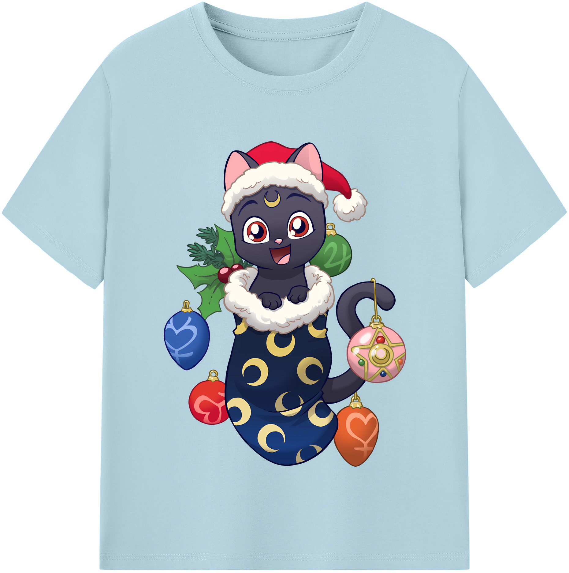 （画像用） 美少女戦士セーラームーン Sailor Moon 綿100％半袖Tシャツ（フロントプリント）
